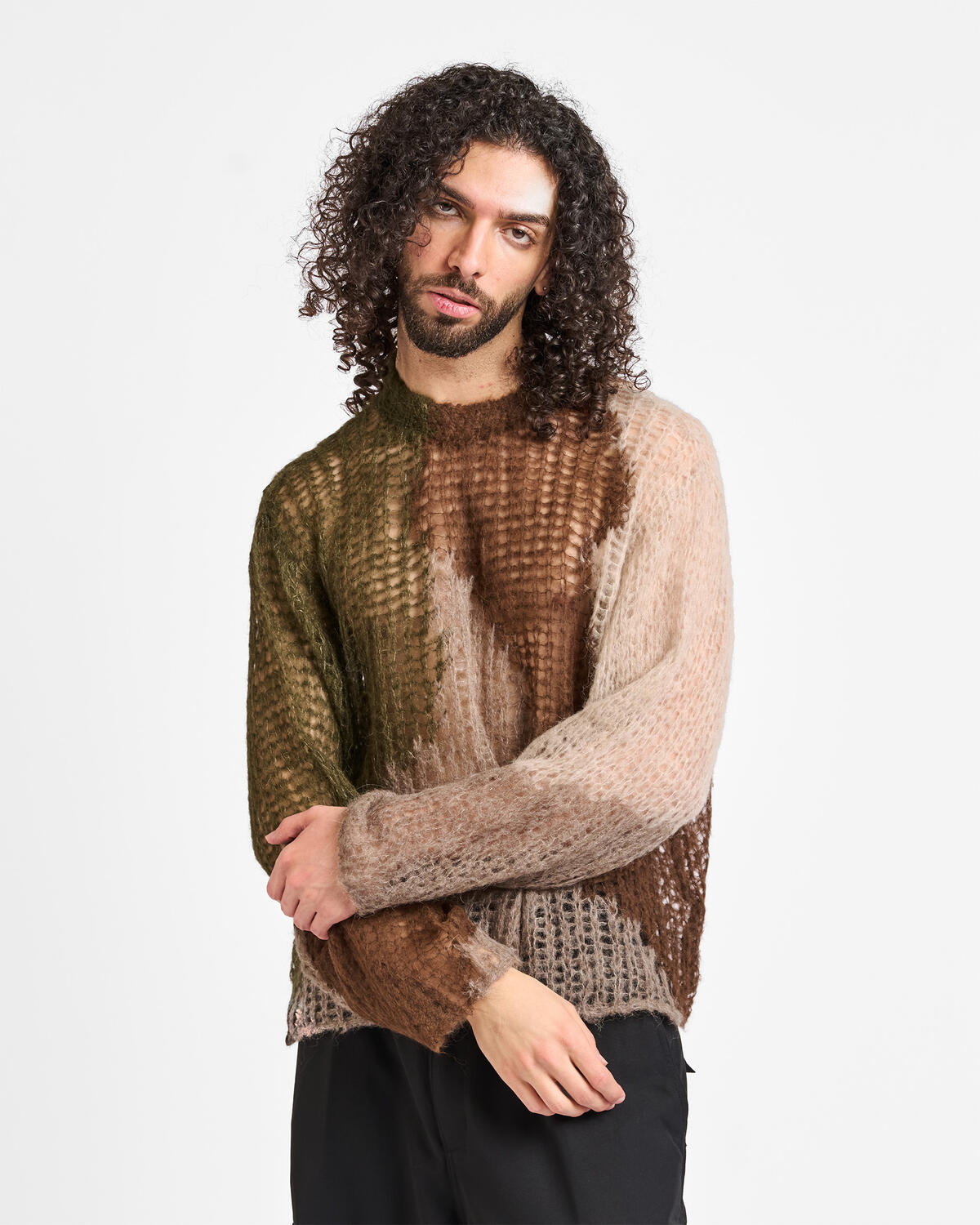 Brain Dead Organic Threadbare Sweater | P26O12004887-oli | AFEW STORE
